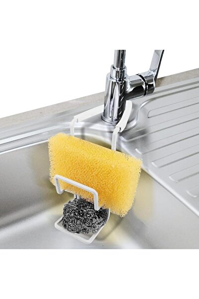 JOYZZZ Kitchen Sink Sponge Holder, Black Rubber Mat, Kitchen Sink Sponge Hold...
