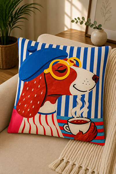 SEVMİŞ HOME Digital Printed Decorative Throw Pillow Cover 43X43 cm – Modern P...