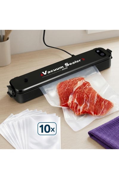 DeaL Aparat de vidare compact 110W cu 10 pungi incluse — Sigilare eficientă 🍳 ✨