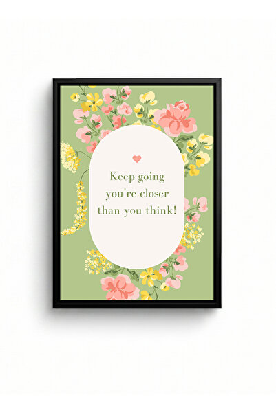 LOWHA Canvas Wall Art on Wood Frame with Black Floating Frame Featuring the M...