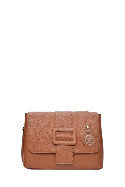 SimpleFind Luisa Vannini Geanta piele -Pia-Coniac,Geanta postas piele natural...