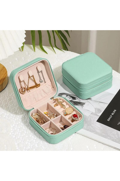 Bozhi Turquoise Jewelry Case Jewelry Organizer Stylish Meaningful Gift for Sp...