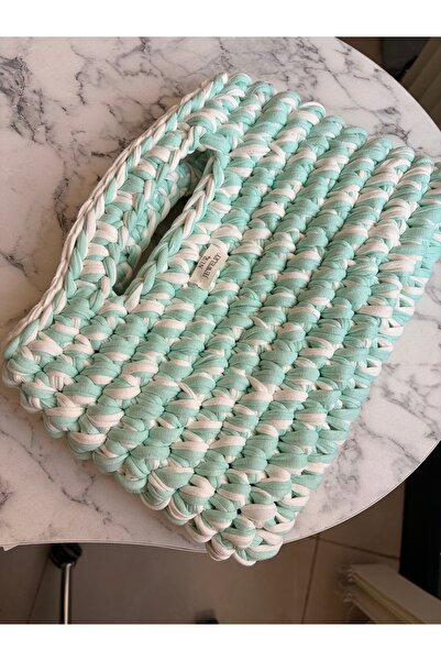 Mint Breeze El Örgüsü Çanta 🍃