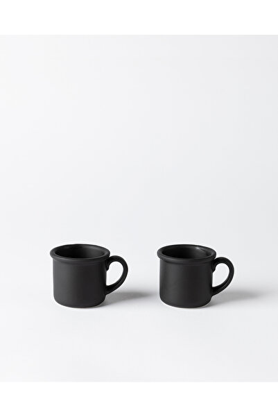 Madame Coco Riz Matte 2'li Espresso Seti - Siyah - 80 ml