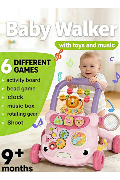 Generic 2 in 1 Baby Sit to Stand Learning Walker, Portable Educational Activi...