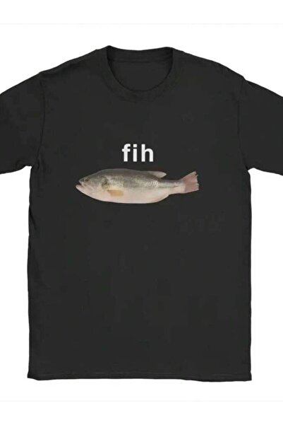 9JY تي شيرت صيفي من Fih Fish Meme لملابس هاراجوكو الكاجوال بأكمام قصيرة Y2K م...