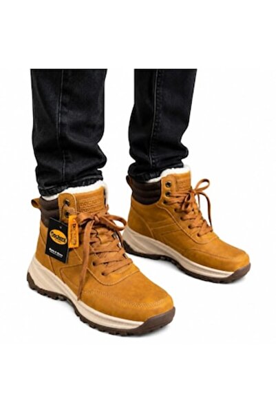 Dockers By Gerli Cizme bărbătești căptușite cu blană, camel, casual, talpă an...