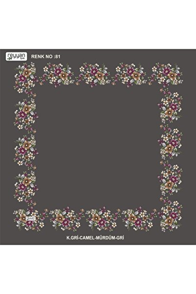 REYYAN Covoraș plat cu flori, în pungă, pentru broderie, 90 de bucăți, covora...