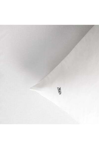 Sarev New Slow City 200X200 Fitted Elastic Sheet White Sheet Set