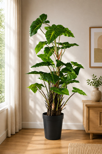 Generic Faux Potted Philodendron Plant - 95 CM Height