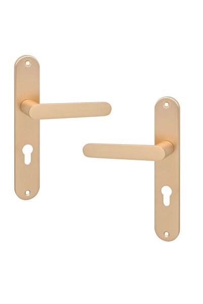 Kuchinox Mâner pentru uși de interior, Malaga, cu cheie, placă lungă 72mm, au...