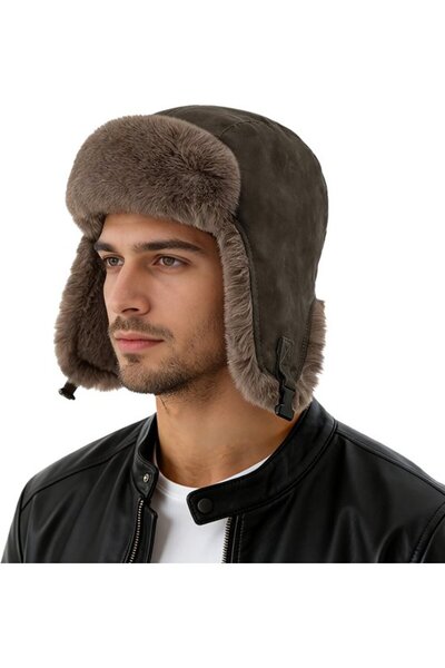 STARSTAR Unisex Pilot-Style Winter Hat - With Earflaps Windproof Suitable for...