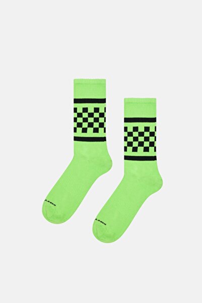 Happy Socks - Green Square Patterned Socks