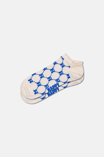 Happy Socks - White Logo Patterned Socks
