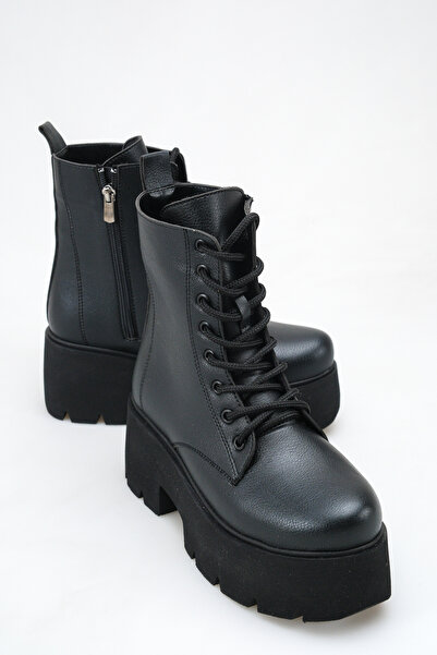 Solo Bag Women's Daily High-Top Lace-Up Zippered Boots & Booties