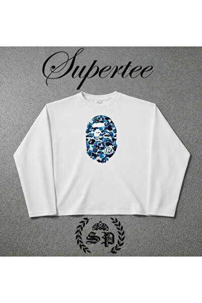 StartMore Σειρά Μακρυμάνικων Μπλουζών Bape City Vintage Y2K Μακρυμάνικο Μπλου...