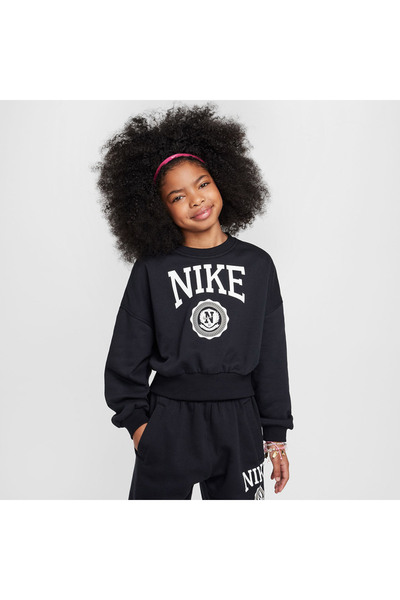 Nike G NSW CLUB FT BXY CREW GX STAR HJ3373-010 Μαύρο