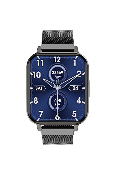 MAXCOM Smartwatch FW45 Aurum 2, brățară metalică, gri inchis