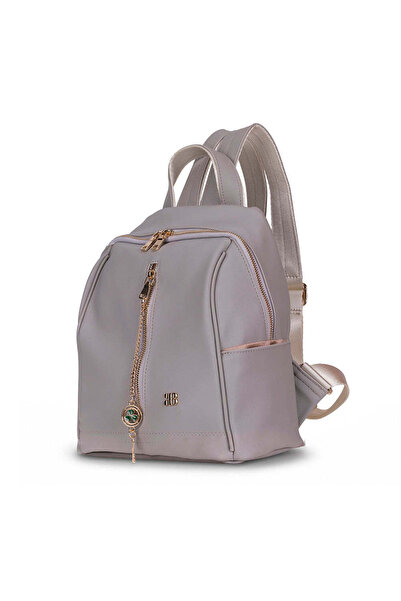 BloominBag Burkley Aveline Cloud Grey Pu Leather Women's Backpack