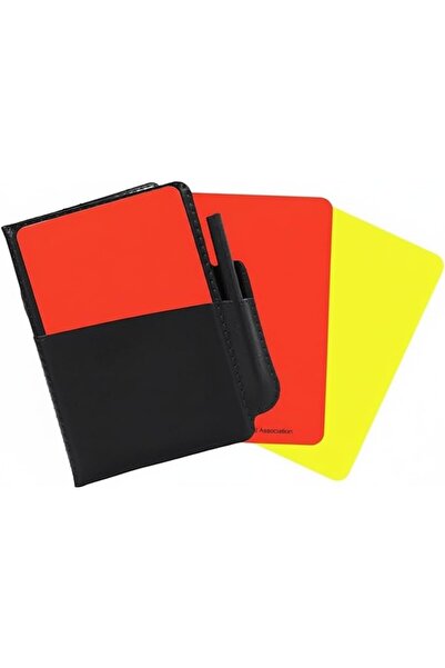 Generic Football Referee Card Set, Red and Yellow Cards with Black Wallet, Of...