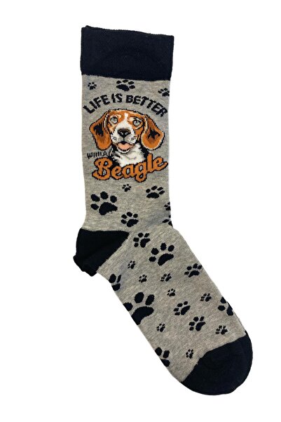 TMR Quality Comfortable Breathable Beagle Patterned Unisex Socks