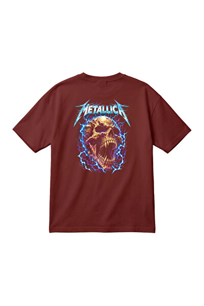 barsdepo Tricou oversize unisex cu tematică rock vintage