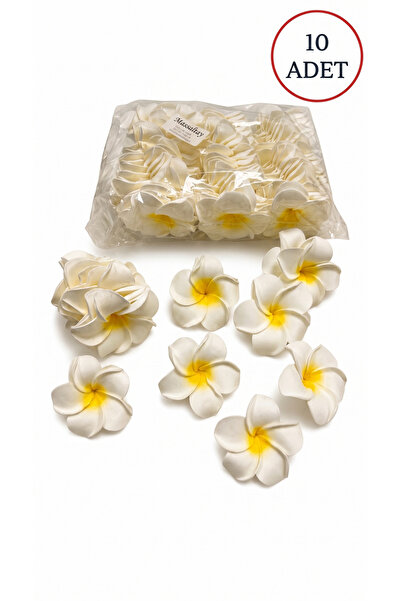 Massaltay Lotus Çiçek 6 Cm Dekoratif Yapay Çiçek Süsleme Malzemesi Hobi Nikah...