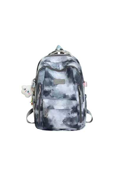 JMSD Ghiozdan Școlar și Casual pentru Fete, Model Tie-Dye Pastel, Impermeabil...