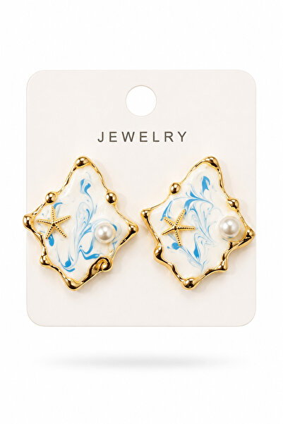 cityvision White Color Stone Vip Flower Model Steel Earrings