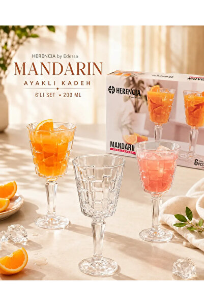 Herencia Mandarin - 6 Pcs Ayaklı Sunum Bardağı