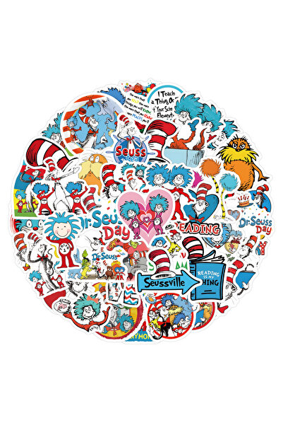 Choice 60PCS 60PCS Dr. Seuss Stickers Graffiti Stickers DIY Diary Phone Case ...