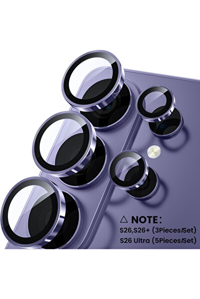 Choice8 for Galaxy S26 Ultra Purple-04 Full Cover Camera Metal Protector Ring...