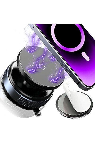 Choice K009--Black Upgraded Foldable Magnetic Car Phone Holder – N52 Magnet f...