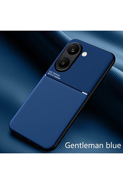 Choice3 Poco X8 Pro Max Blue Business Leather Texture Magnetic Case For Poco ...