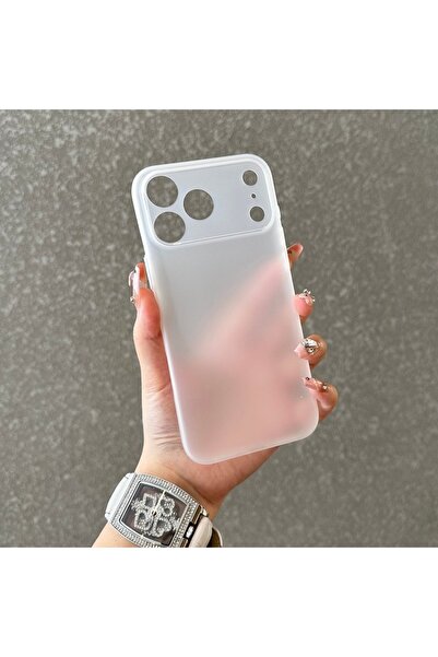 Choice16 iPhone17 Pro Frosted White 0.2 MM Ultra Thin Soft Matte Case For iPh...