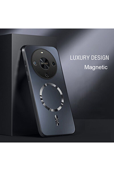 Choice30 HONOR Magic8 Lite Black AG Magnetic Matte Silicone Case For HONOR Ma...