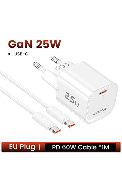 choice2 toocki EU Plug with Cable Toocki 25W GaN Charger USB C QC3.0 PD3.0 PP...
