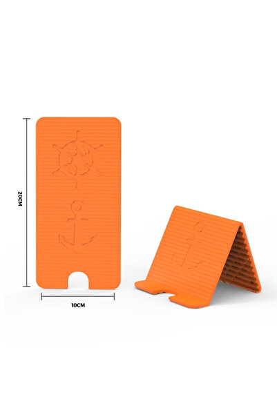 Choice3 Orange-1 pcs VUUV Silicone Collapsible Mobile Phone Holder Adjustable...