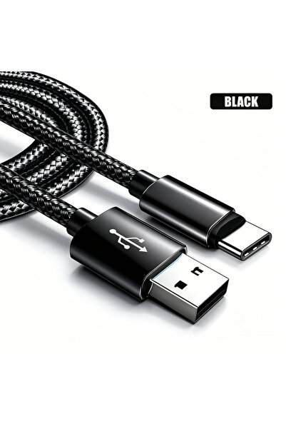 Choice1 1m Black Braided Type C USB Fast Charging Cable For iPhone 15 16 17 G...