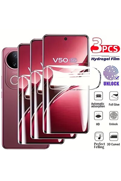 Choice7 Hydrogel Film 3Pcs Vivo V50 Lite 5G 3Pcs Hydrogel Film For V50 V60 Li...