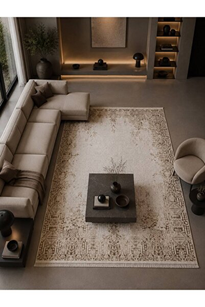 Merinos Safir 95190 Halı Leke Tutmaz, Tozumaz Yumuşak Modern Halı Salon Oturm...
