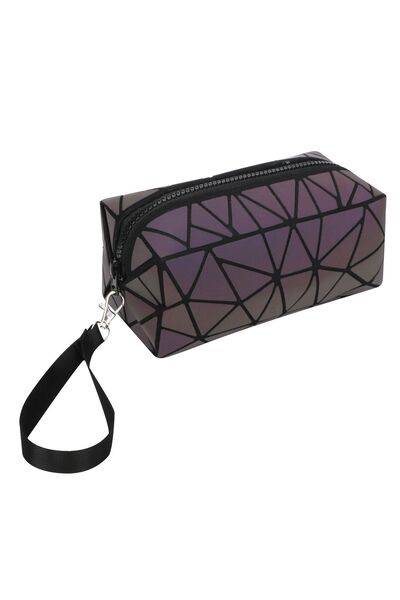 Zâna Casei Penar holografic negru-violet, tip tub, cu mâner, 19x9x9cm