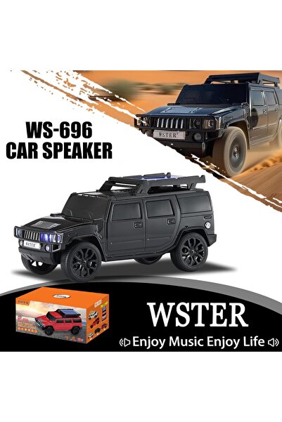 Wster مكبر صوت بلوتوث لاسلكي للسيارة يعمل بالطاقة الشمسية WS-696