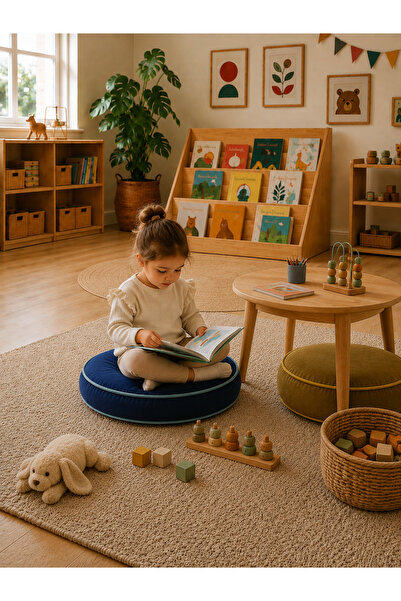 GAVİLLA Oyun Minderi Kreş Minderi Okuma Minderi Oturma Minderi Montessori Pil...