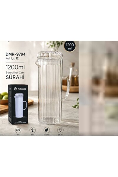 konak alışveriş BAROTTI CAM SURAHI YENI FENOMEN 1200 ML
