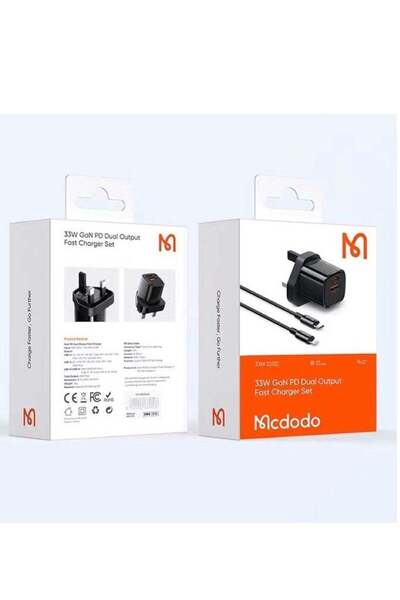 Mcdodo GaN PD 33W Fast Charger PD + QC Super Fast Quick Charging Dual Output ...