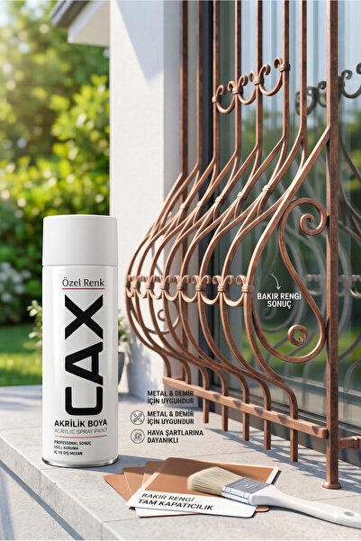 caxcolors CAX Akrilik Sprey Boya 400 ml - Pencere Korkuluğu Akrilik Sprey Boya