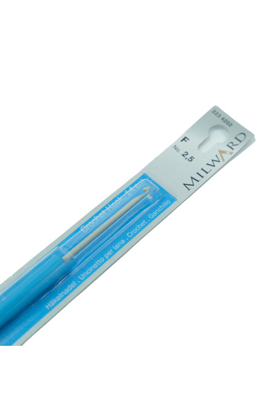 Milward Croșetă din aluminiu cu mâner din plastic de 2,5 mm