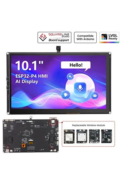 CrowPanel Advanced 10.1 İnç ESP32-P4 HMI Dokunmatik IPS Ekran (1024x600)