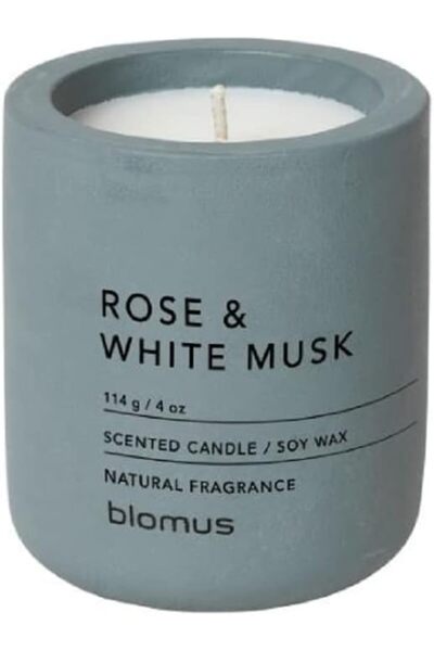 Blomus شمعة معطرة فراجا- إس من الشمع الصويا وحجر الفلنت، عطر غرفة عالي الجودة...
